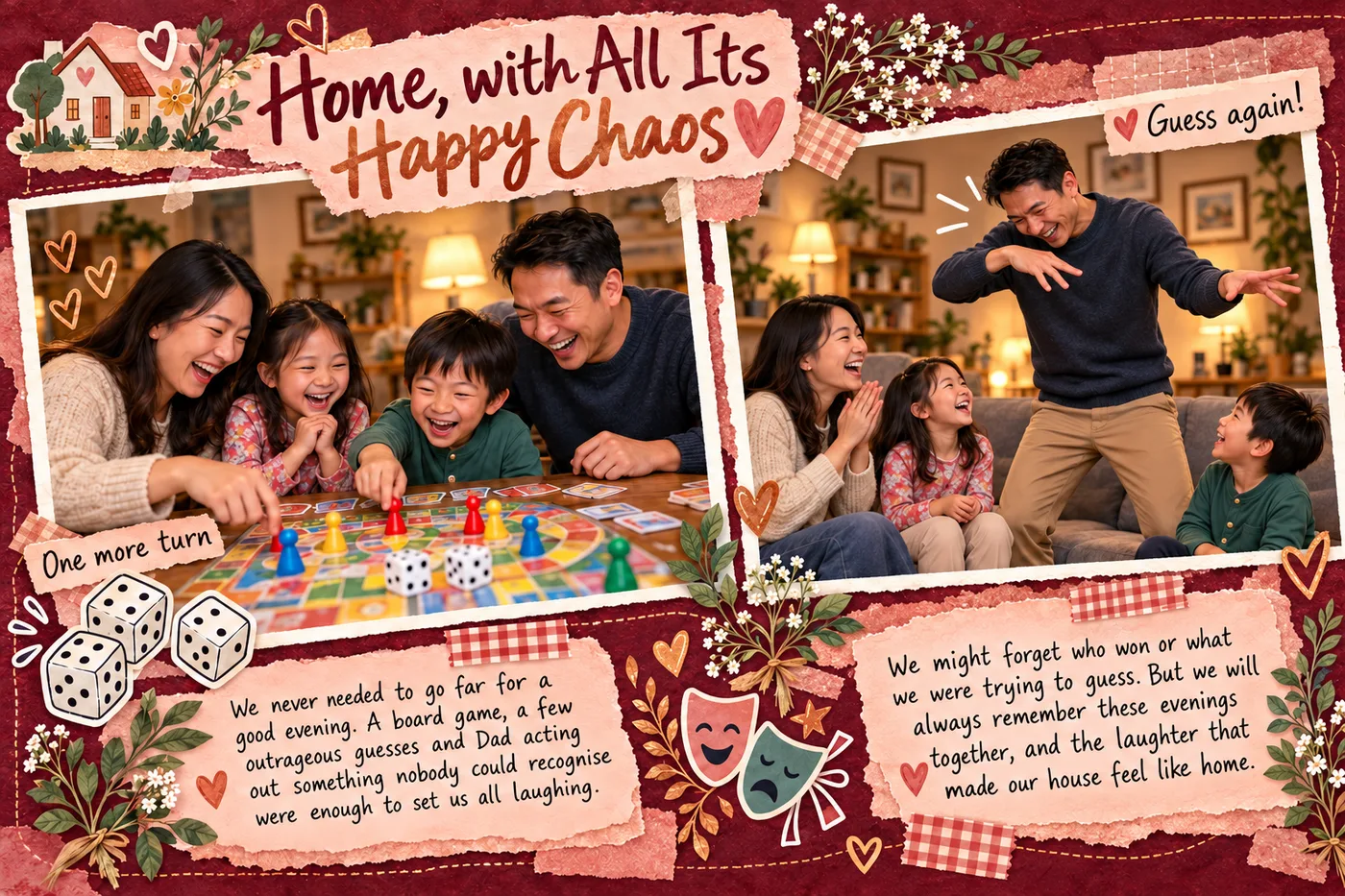 Photo Journal page: Home, with All Its Happy Chaos