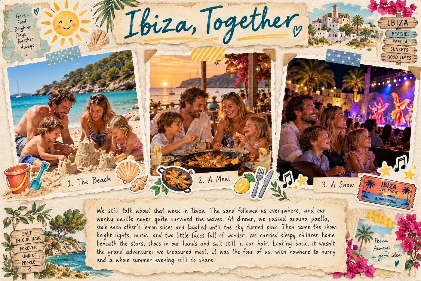 Photo Journal page: Ibiza, Together